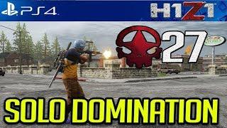 INSANE 27 Kill Solo WIN! H1Z1 PS4 BATTLE ROYALE GAMEPLAY