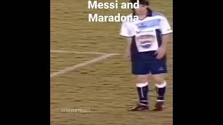 Messi and Maradona 