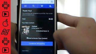 Using the PlayStation app on your smart phone to download games to your ps4 remotely