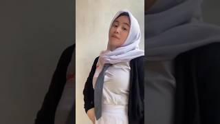 masih SMA tapi udah gede #cantik #viral #jilbab #sekolah