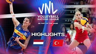  NED vs.  TUR - Highlights | Week 1 | Women's VNL 2024
