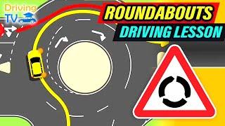 FULL DRIVING LESSON IN ROUNDABOUTS!