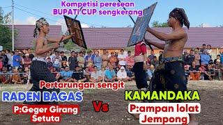 Pertarungan sengit KAMANDAKA vs RADEN BAGAS || Peresean BUPATI CUP sengkerang lombok tengah