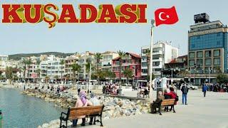 KUŞADASI AYDIN TURKEY OUT OF LOCKDOWN | Kuşadası Virtual Walking Tour | March 2021