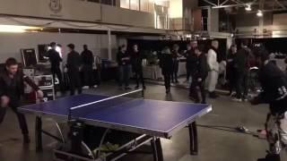 Ping pong backstage: Damon Albarn vs Pusha T