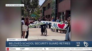 Beloved Coronado High School security guard retires
