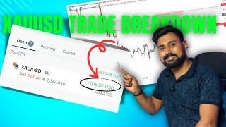 $515 Profit In XAUUSD || Forex Trading For Beginners In India 2024 || XAUUSD Forex Trading In India