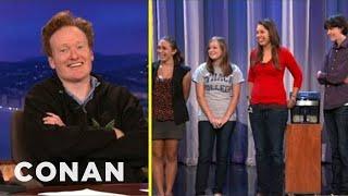 Scraps: Conan Grills The Ithaca College Interns | CONAN on TBS