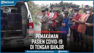 Viral Pemakaman Pasien Covid 19 di Pekalongan di Tengah Banjir