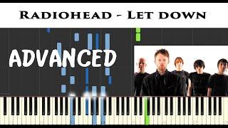 Radiohead - Let Down | Synthesia Piano Tutorial + Sheet by James Morrison BCN