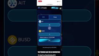 How to swap from AIT token into BUSD in trust wallet