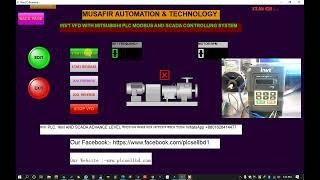 MODBUS - INVT VFD AND MITSUBISHI PLC AND SACADA CONTROLLING SYSTEM