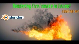 How to Render Fire/Smoke in Eevee: Blender. 2.82 Tutorial ft. KHAOS add-on/fire shader