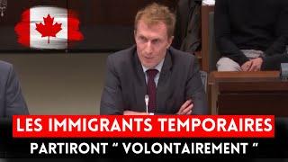 Le ministre de l'Immigration affirme que les immigrants temporaires partiront « volontairement »