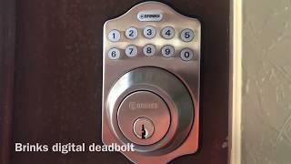 Brinks digital deadbolt programming setup help