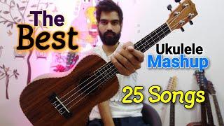 25 SONGS -  Ultimate UKULELE MaSHUP - Learn Ukulele in 20 minutes - Very easy to learn Hindi lesson