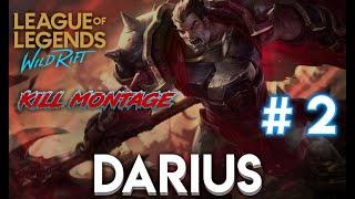 WILD RIFT LOL | DARIUS MONTAGE =2 #shorts #lolwildrift #lolwr