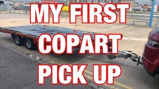 MY FIRST COPART PICK UP WITH A TRAILER