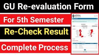 GU 5th Semester Re-evaluation || Gauhati University 5th Semester Result Recheck Process 2022