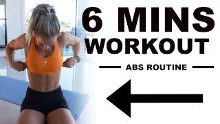 6 MIN AB WORKOUT!!! (no equipment)