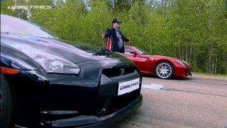 Ferrari 599 Fiorano vs Nissan GT-R, Ferrari 458 Italia, Porsche 911 Turbo, BMW M3