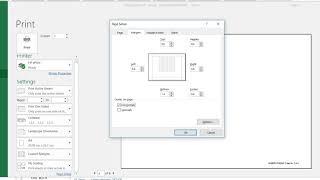 6-How to Print Page Setup in Excel With Macro, (VBA Code)  Hind/Urdu