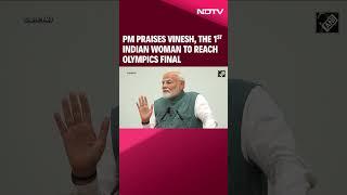 PM Modi Praises Vinesh Phogat For Becoming India's First Female Wrestler To Reach Finals In Olympics