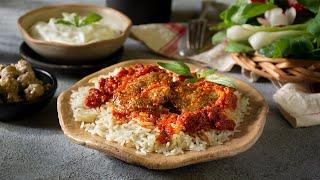 Shami Rudbari: Pfannen-Kebab mit herrlicher Tomaten-Kräutersoße