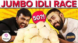 SHOCKING! 2 guys ate 50 Idlis? Ft. DesiGirl Traveller | Eating Challenge | Challenge Accepted #41