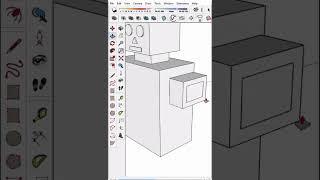 Simple robot in sketchup #howtousesketchup #sketchup #sketchupmodeling