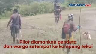 Rekaman Video KKB Bakar Pesawat, Lepaskan Tembakan Nyaris Bunuh Pilot