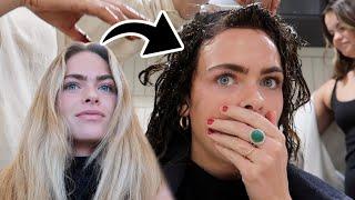 I went from blonde to dark brown ... (hair transformation) | vlog!