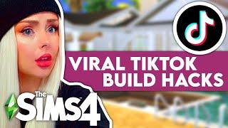 Building an Entire House Using Sims 4 Tiktok Build Hacks  Testing Viral Sims 4 Build Tiktok Hacks 3