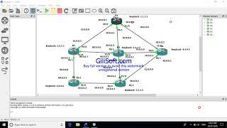 RIP Configuration using  6 routers in GNS3