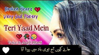 Teri Yaad Mein Rona Aya | Very Sad Poetry | Whatsapp Status | Shayari In Urdu Of 2025 Tum Hi Aana