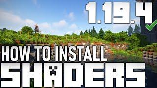 How To Install SHADERS 1.19.4 with Shaders Mod 1.19.4 in Minecraft