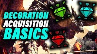 BASIC TIPS ON HOW TO GET DECORATIONS - Monster Hunter World