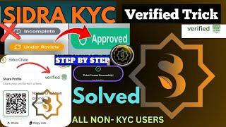 SIDRA under review solution || SIDRA KYC issue || how to verify SIDRA || sidra support form #SIDRA