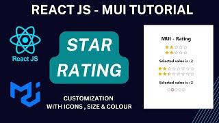 MUI Rating control in React JS  |  React JS - MUI Tutorial