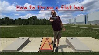 How to throw a flat cornhole bag