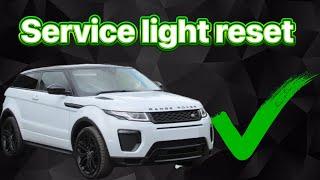 Range Rover Evoque 2016 service reset
