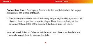 Database Design: Session 5- Data Modeling