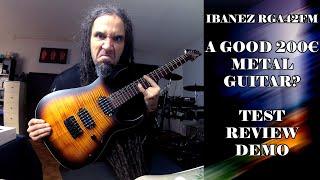 BEST BUDGET GUITAR for METAL. Ibanez RGA42FM | Unboxing test review demo. OILID