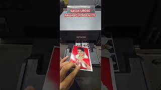 Epson L8050 printer passport photo print time test