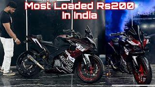 Most loaded Bajaj Rs200 In india || Full system exhaust 