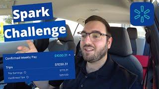 I Delivered Wal-Mart Spark Orders For 24 HOURS STRAIGHT *CHALLENGE*