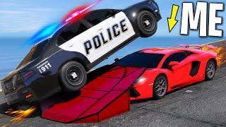 Trolling Cops with Ramp Cars on GTA 5 RP