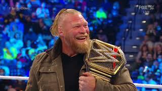 WWE Champion Brock Lesnar Confronts Roman Reigns - WWE Smackdown 1/7/22 (Full Segment)