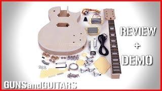 CHEAPEST LES PAUL Style DIY Kit Review and Demo (Ammoon LP Kit)