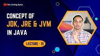 JDK vs JRE vs JVM | Lecture 10 | The Coding Bytes